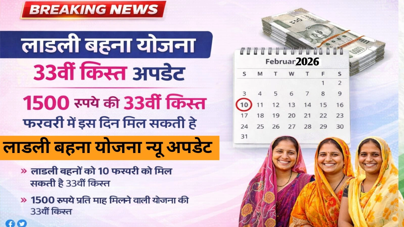 Ladli Behna Yojana 33rd installment